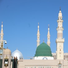 La coupole verte de la mosquée du Prophète, à Madinah.